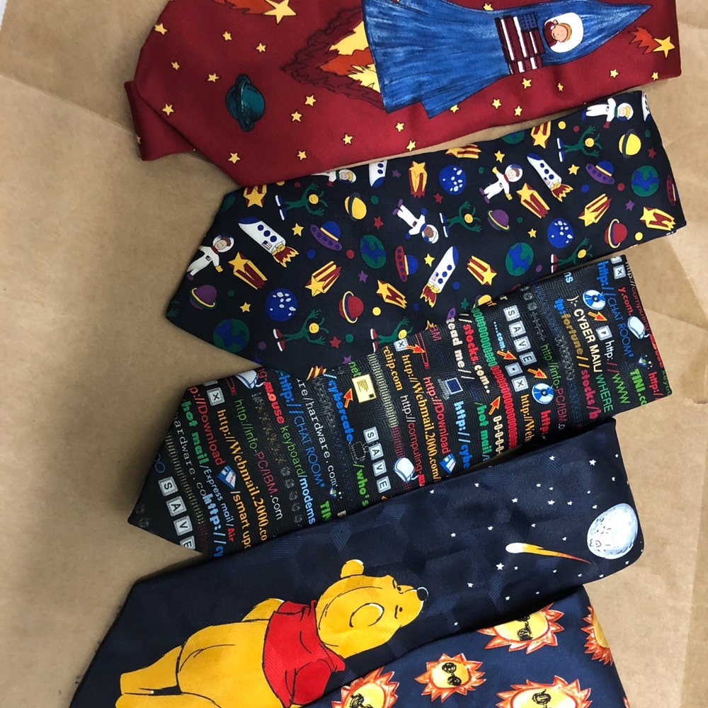 Space themed ties